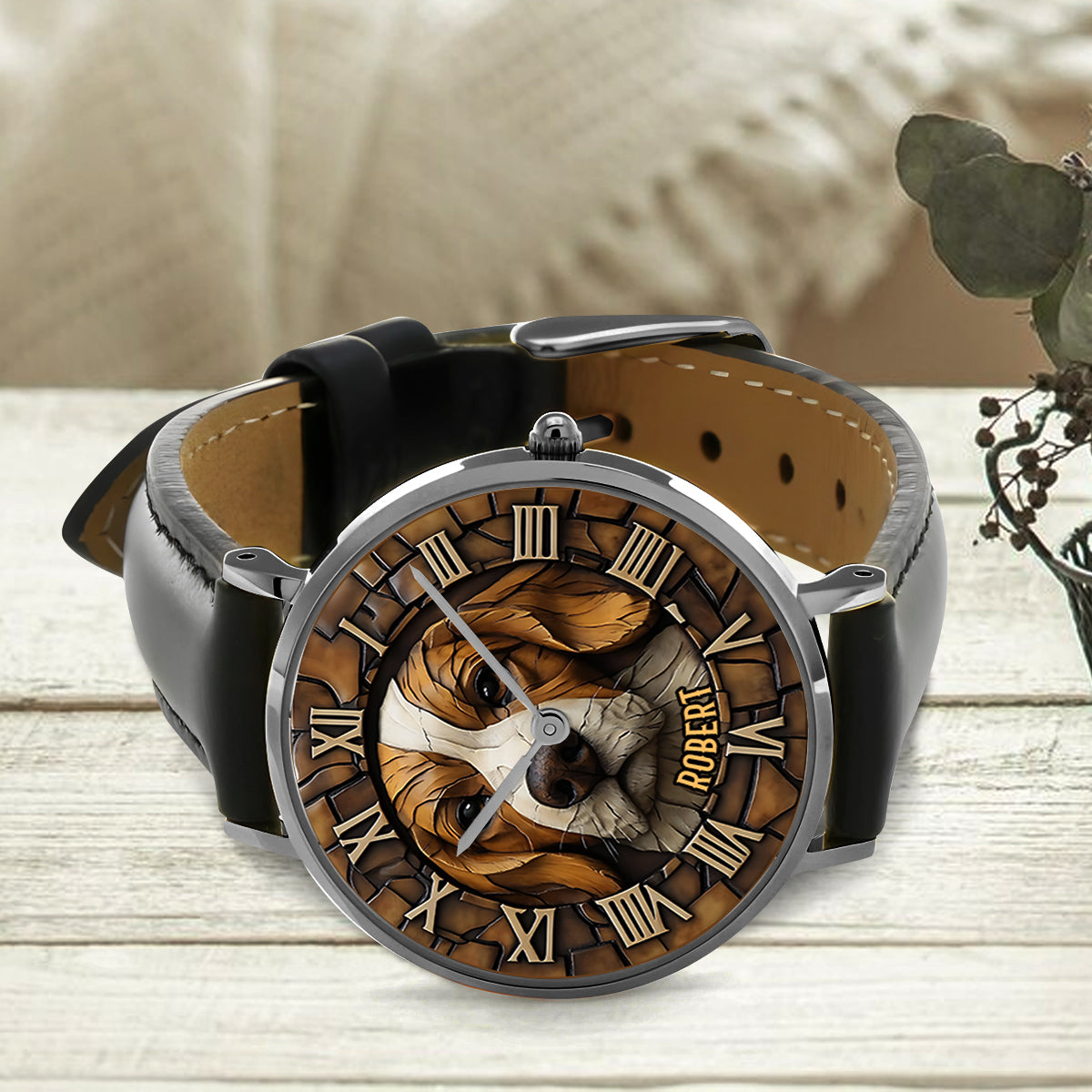 Brave Beagle - Personalized Dog Hand Watch