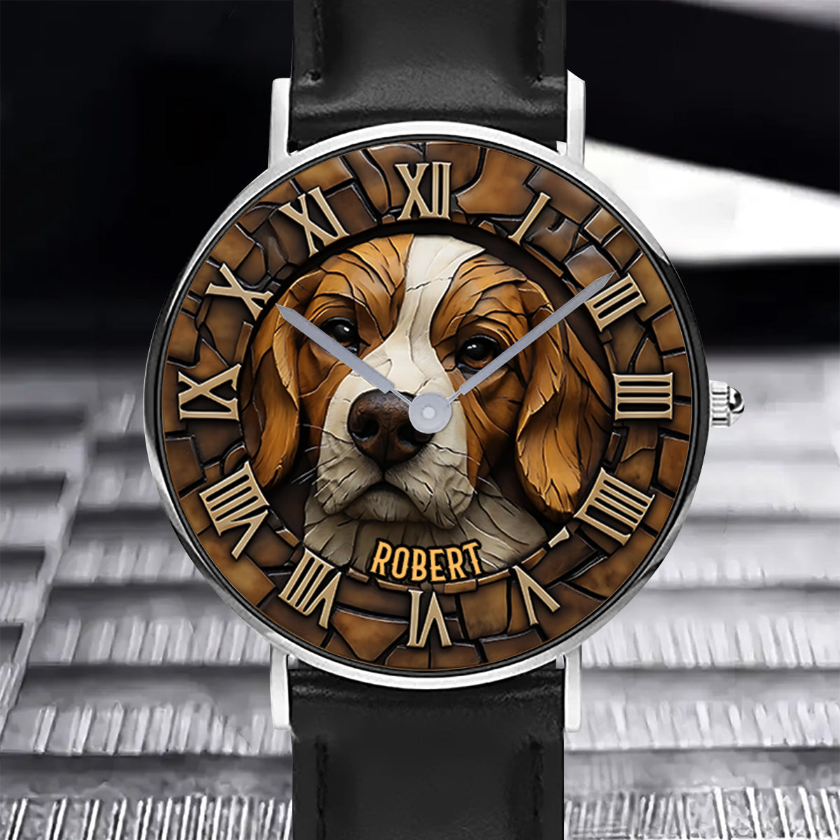 Brave Beagle - Personalized Dog Hand Watch