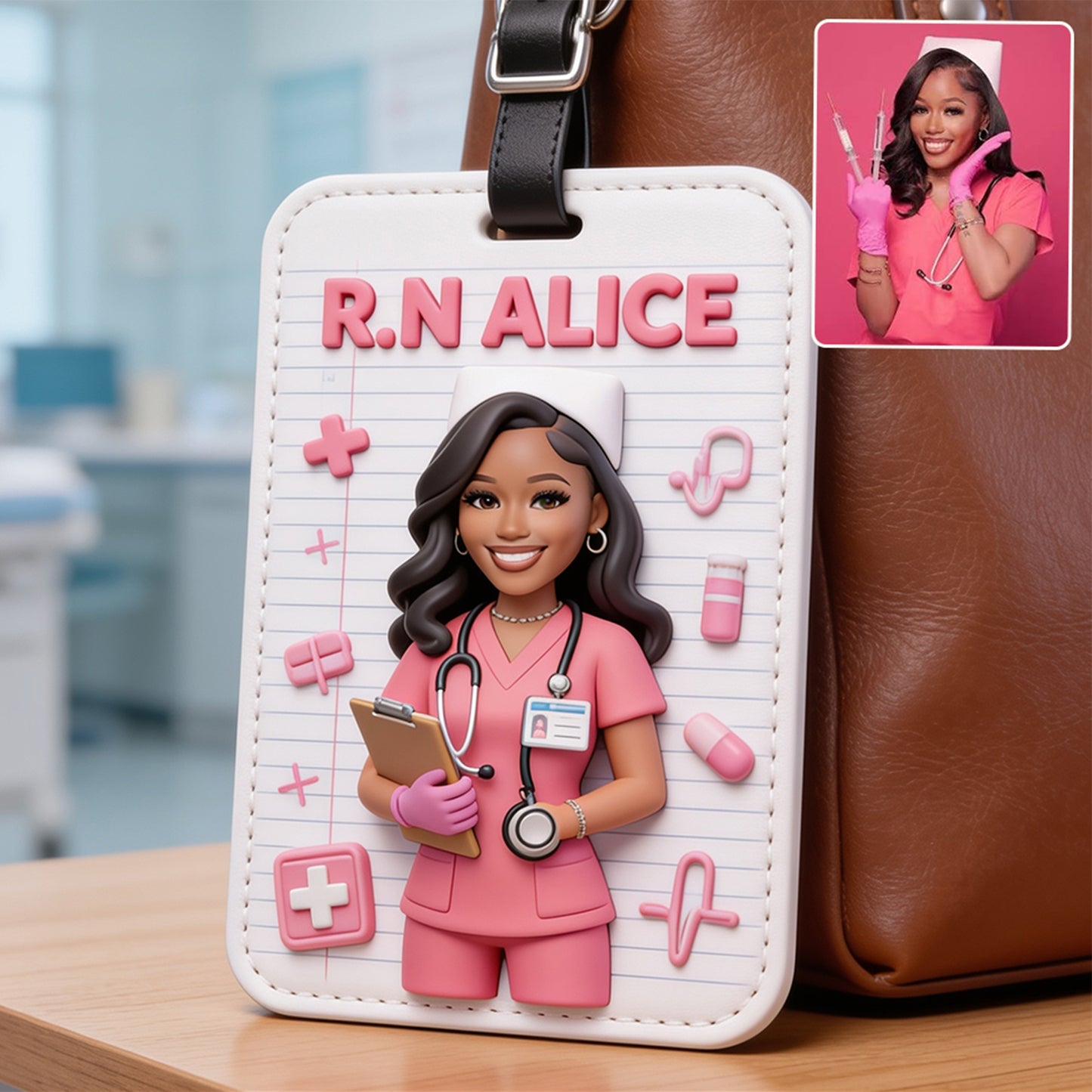 Nurse Bag Tag - Personalized Nurse Luggage Tag