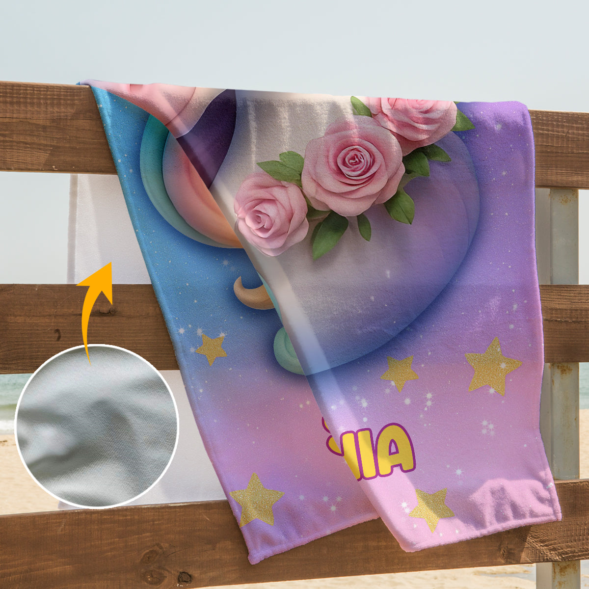 Cute Unicorn - Personalized Unicorn Quick-dry Beach Towel/ Bath Towel