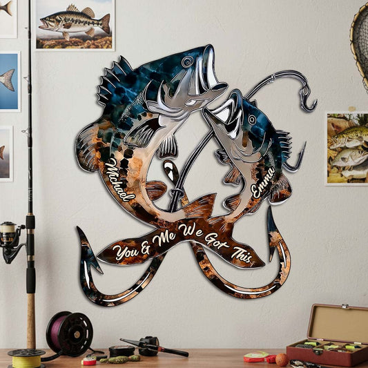 We Reel For Life - Personalized Fishing Cut Metal Sign