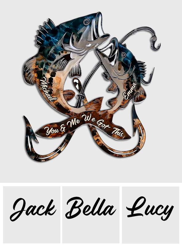 We Reel For Life - Personalized Fishing Cut Metal Sign