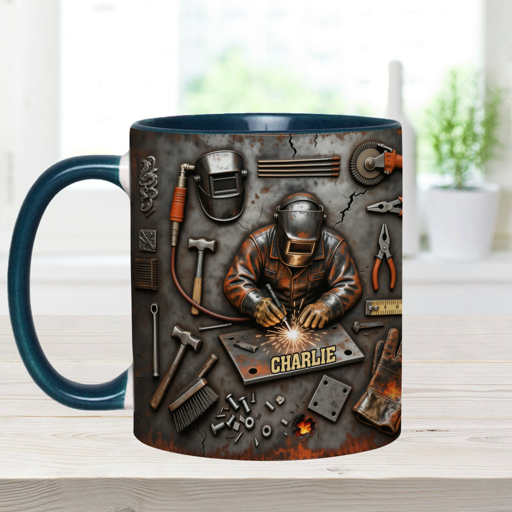 Strong Welder - Personalized Welder Accent Mug