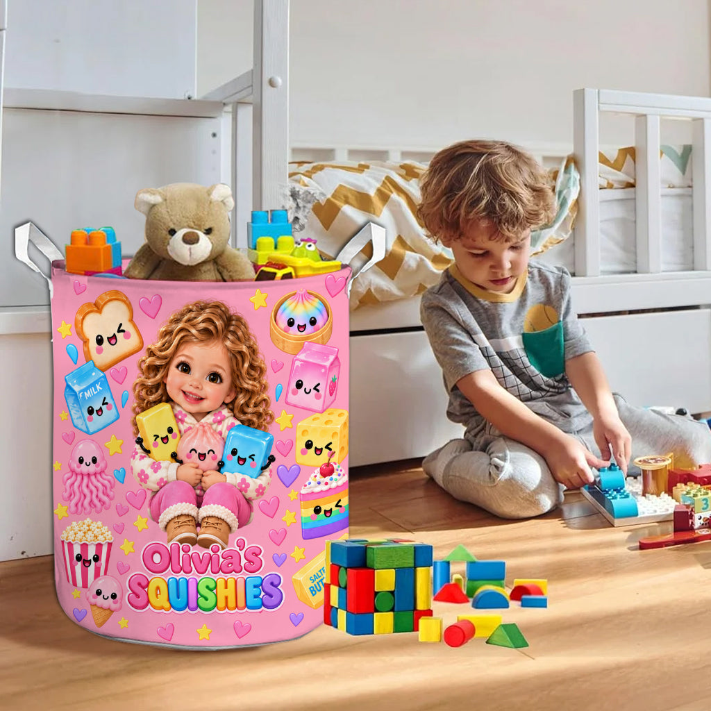 Squishy Basket Gift For kids - Personalized Kid Storage Basket