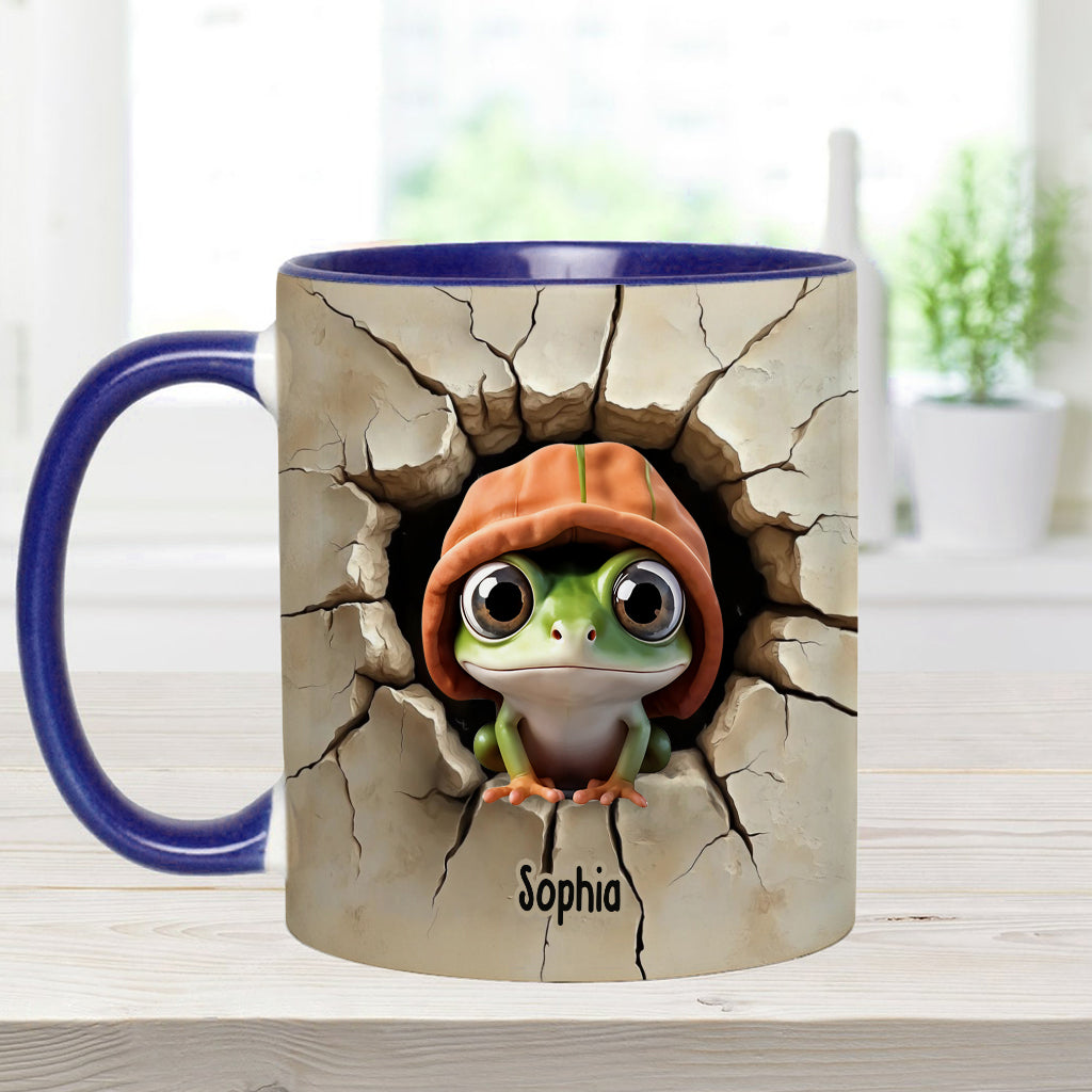 Cute Frog - Personalized Frog Accent Mug