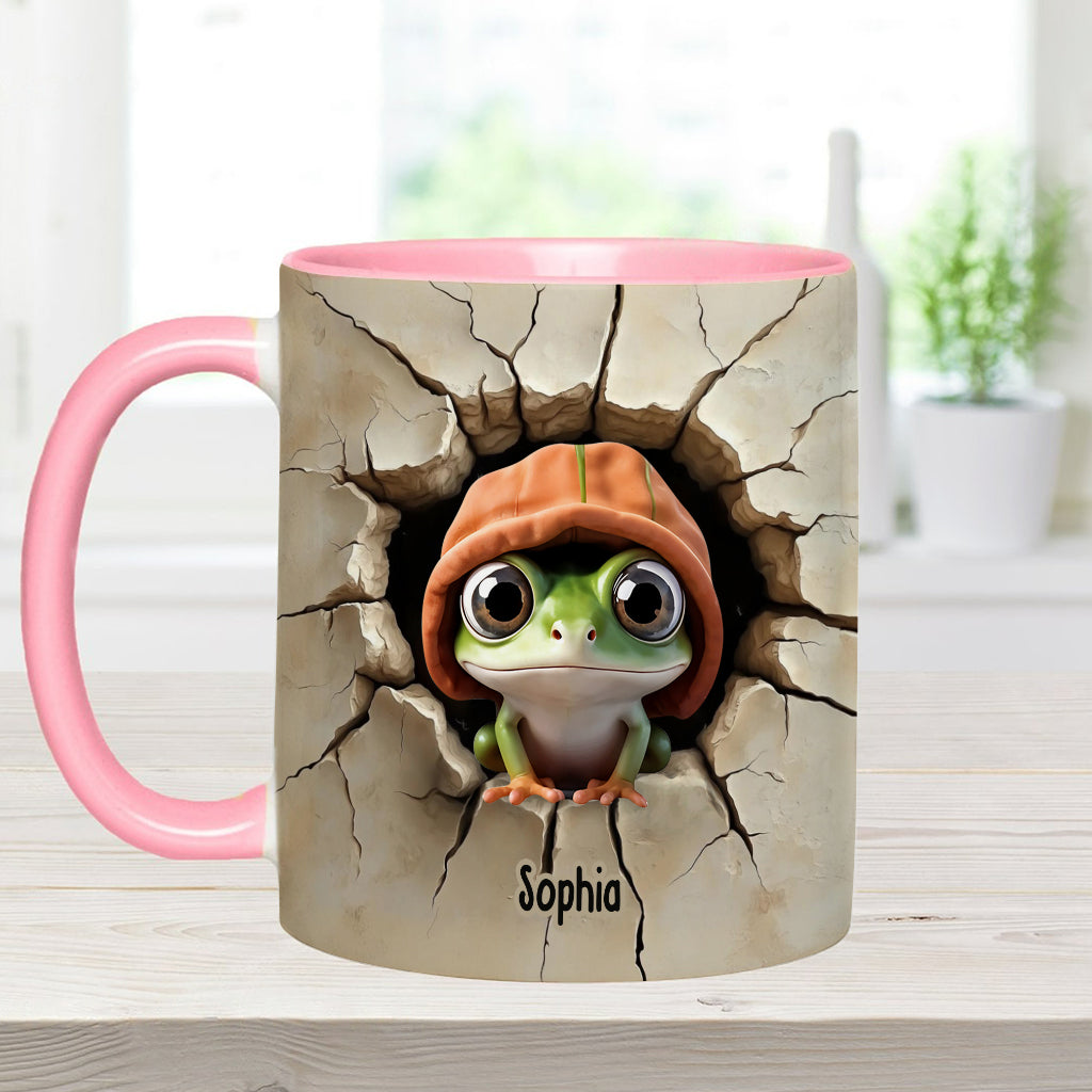 Cute Frog - Personalized Frog Accent Mug