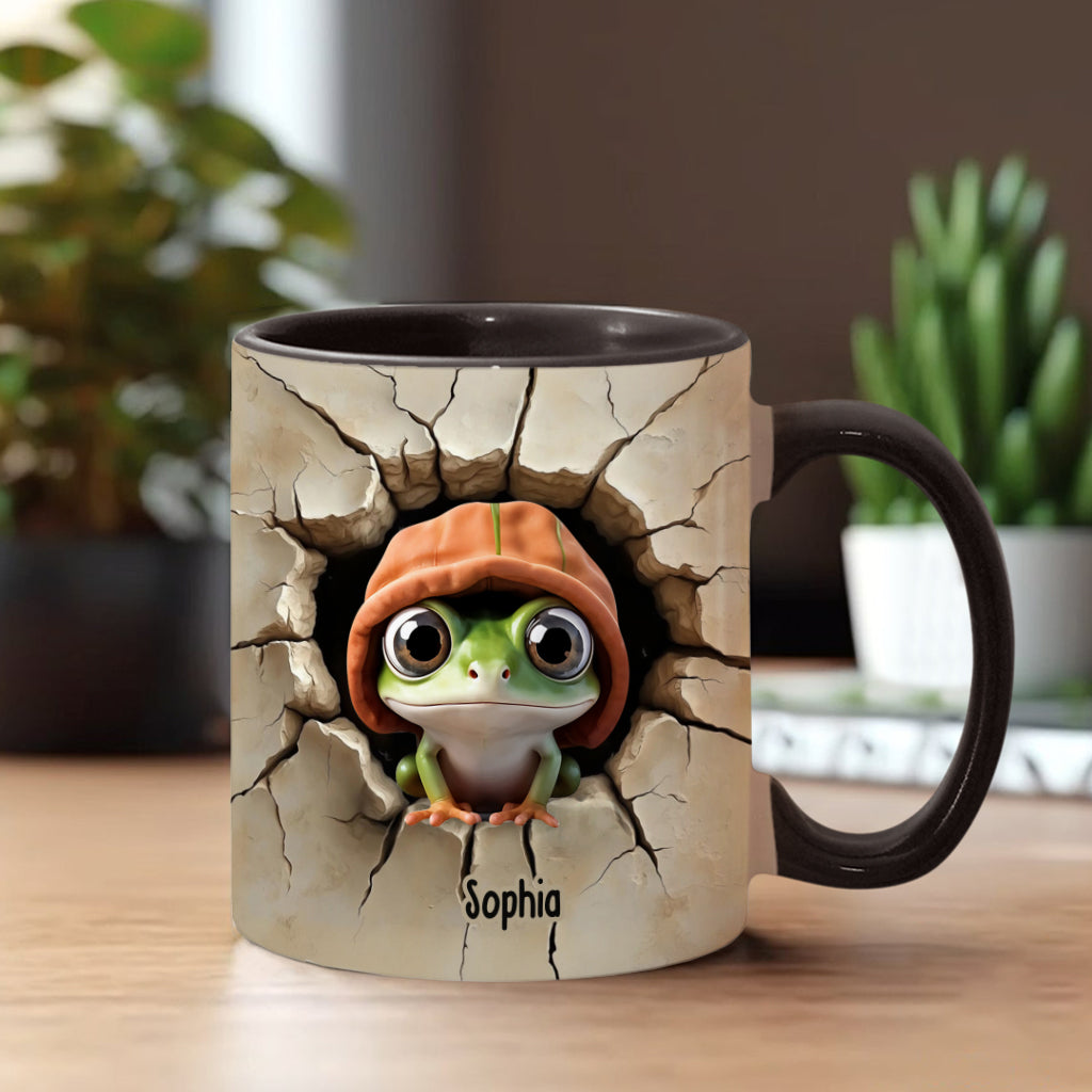 Cute Frog - Personalized Frog Accent Mug