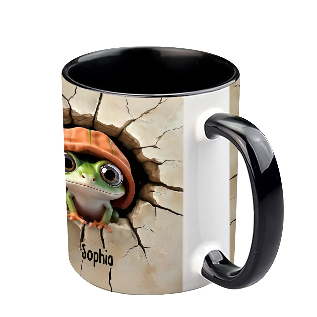 Cute Frog - Personalized Frog Accent Mug