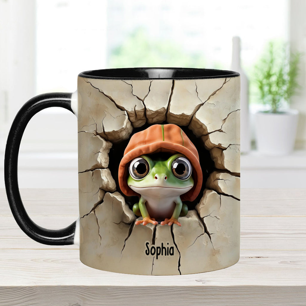 Cute Frog - Personalized Frog Accent Mug