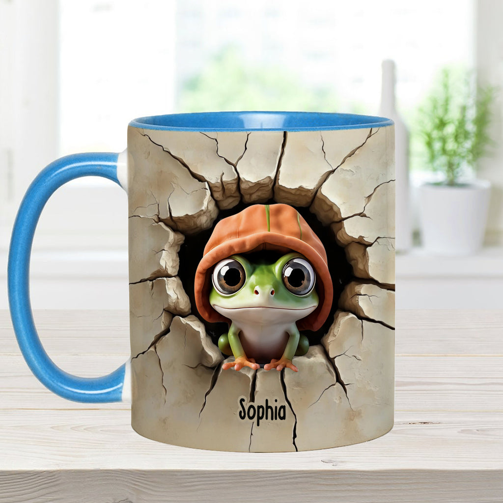Cute Frog - Personalized Frog Accent Mug