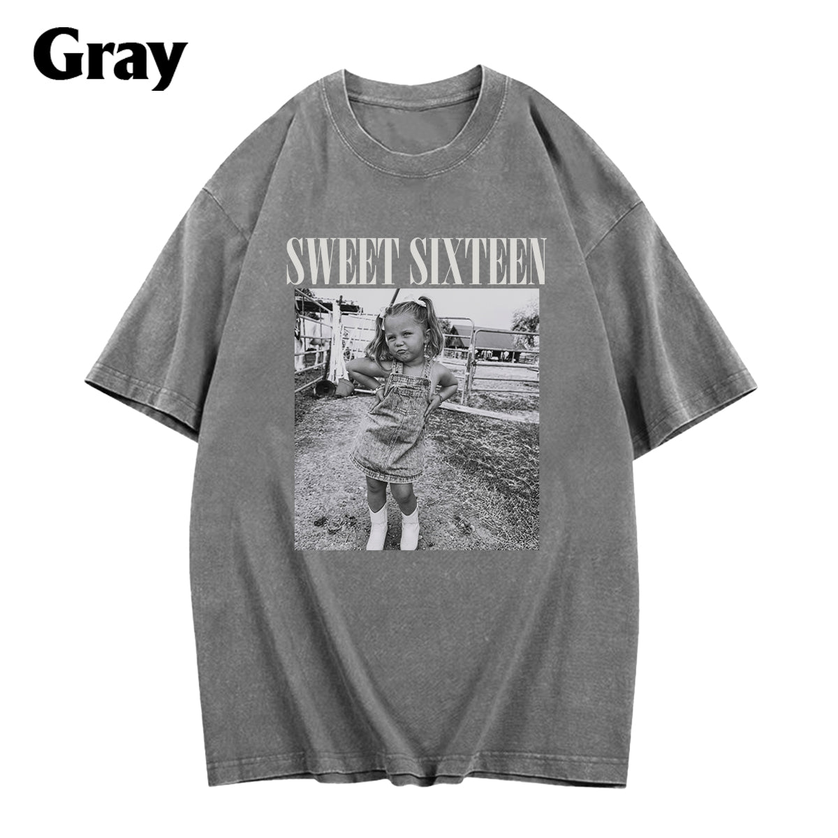 Birthday Gift - Personalized Birthday Washed T-Shirt