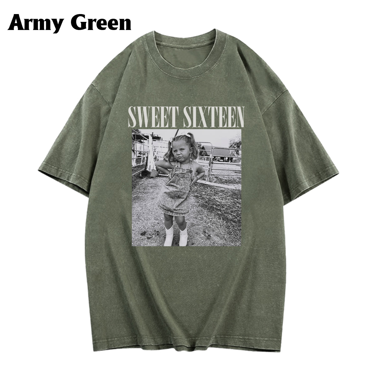 Birthday Gift - Personalized Birthday Washed T-Shirt