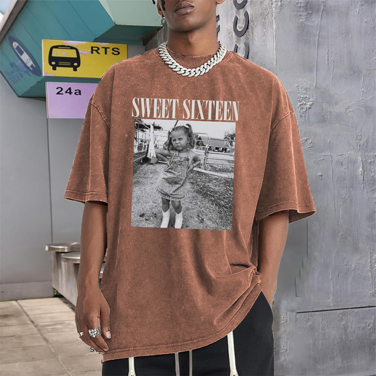 Birthday Gift - Personalized Birthday Washed T-Shirt