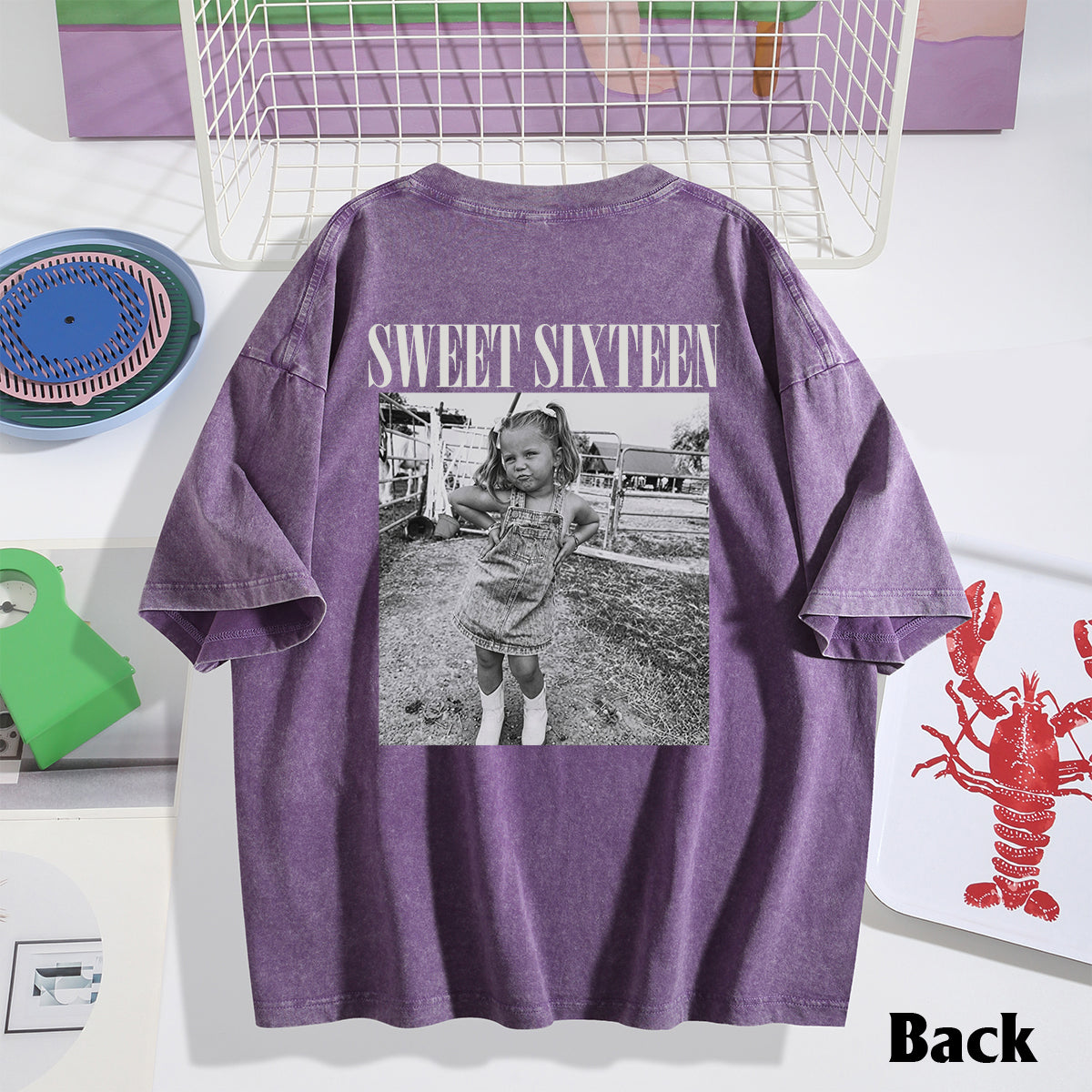 Birthday Gift - Personalized Birthday Washed T-Shirt