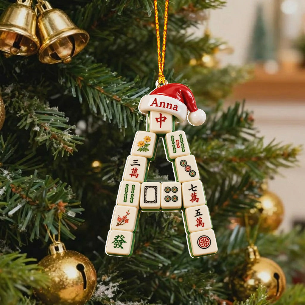 Mahjong Girl - Personalized Mahjong Premium 3D Ornament