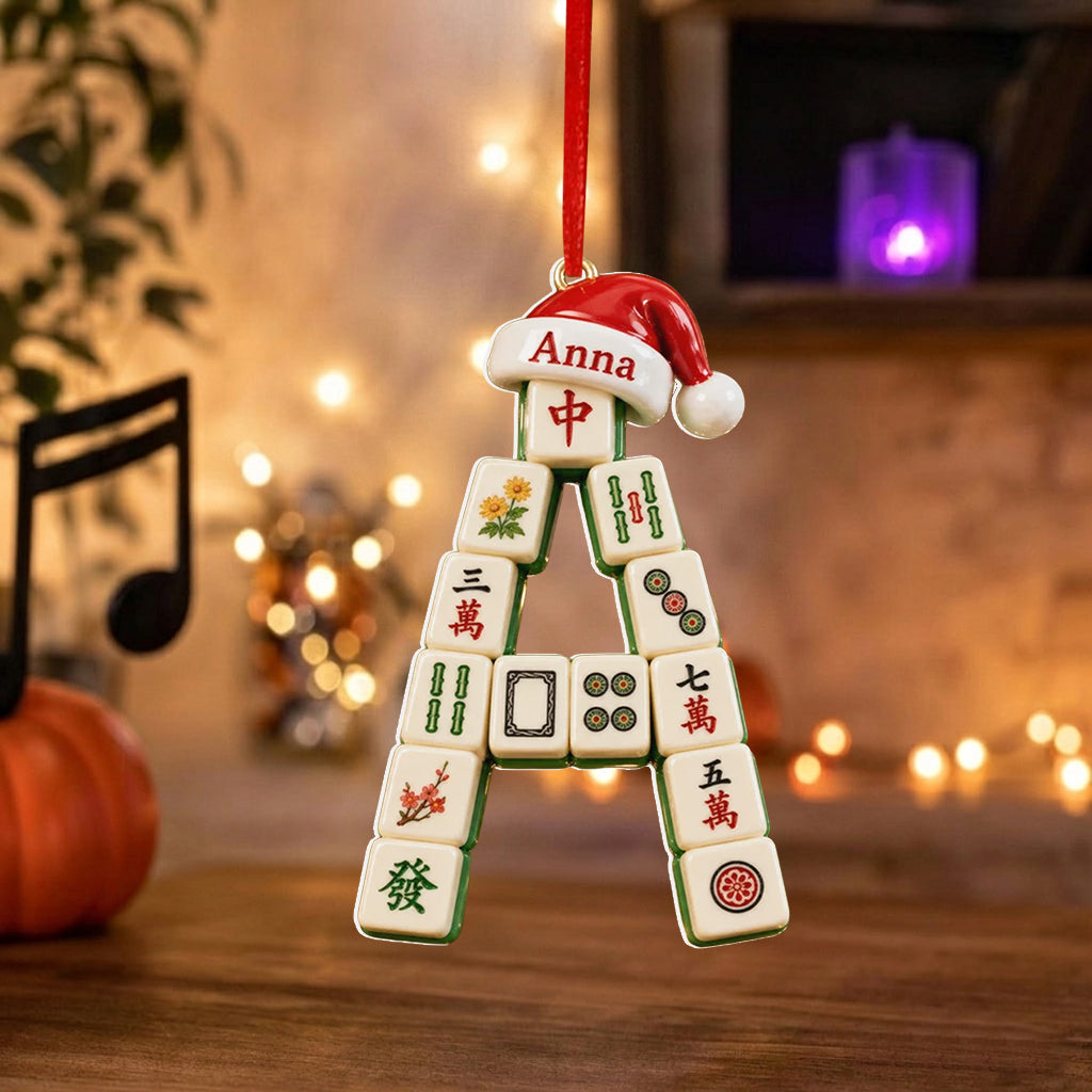 Mahjong Girl - Personalized Mahjong Premium 3D Ornament