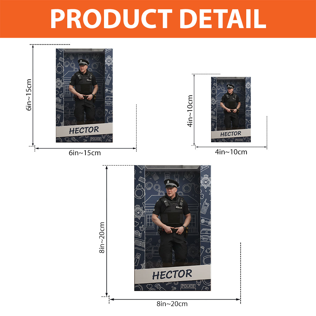 Custom Any Photo - Personalized Police Officer Custom Shaped Acrylic Plaque