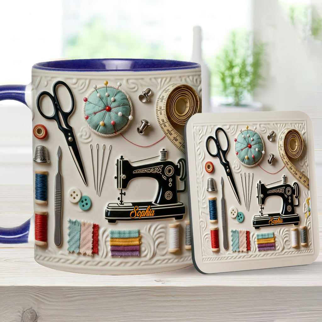 Love Sewing - Personalized Sewing Accent Mug
