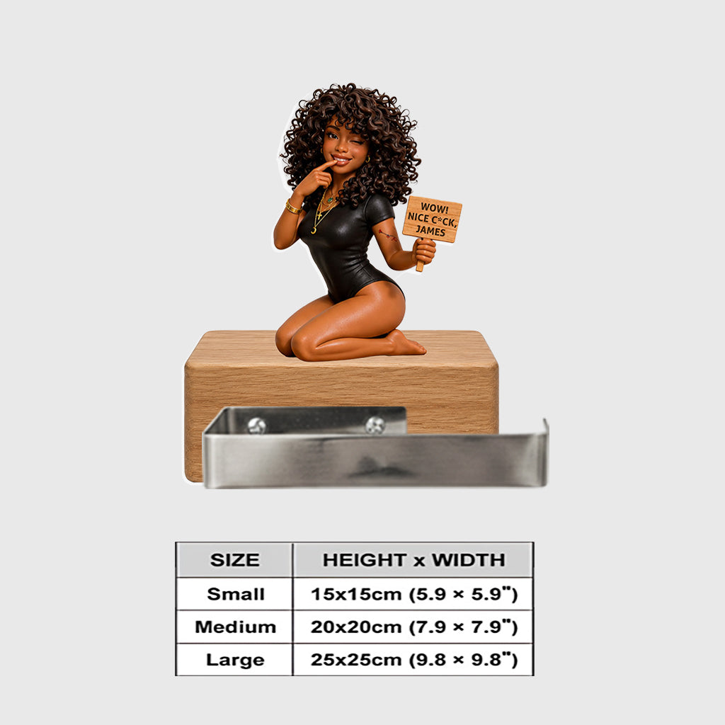 Wow! Big C*ck - Personalized Spicy Couple Toilet Paper Holder