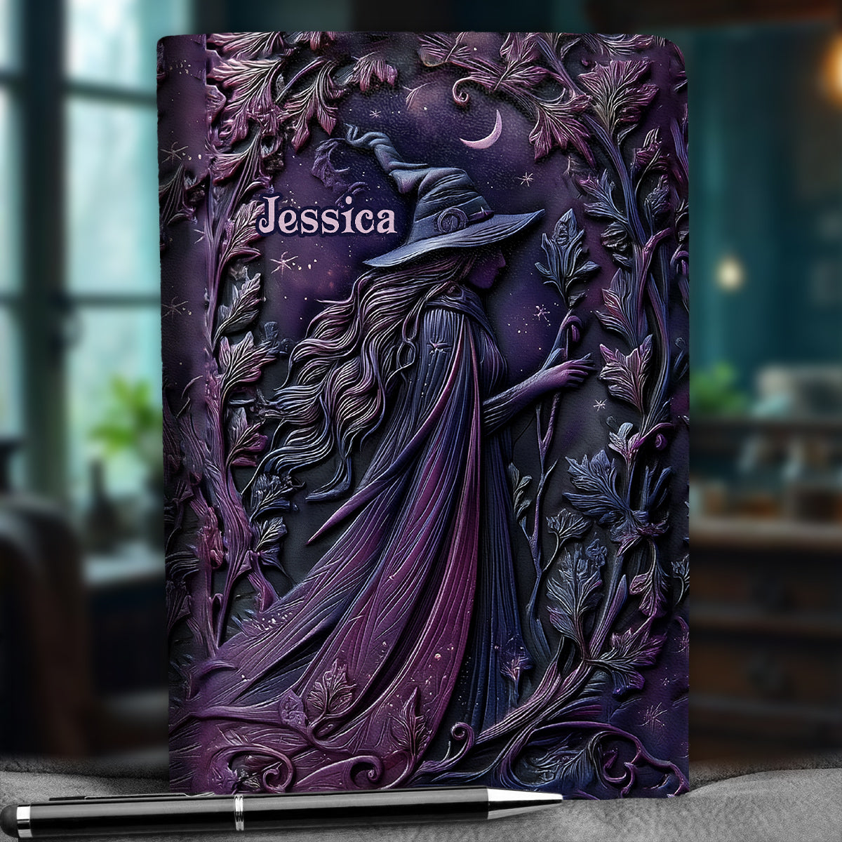 Purple Witch - Personalized Witch Leather Journal