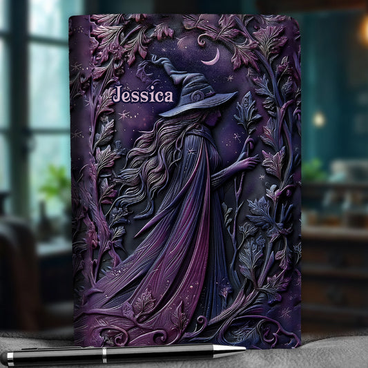 Purple Witch - Personalized Witch Leather Journal
