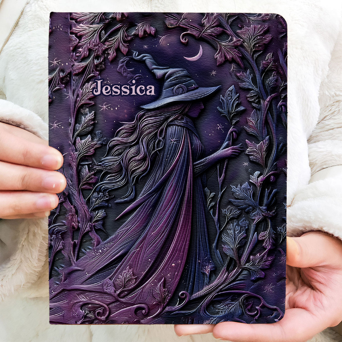 Purple Witch - Personalized Witch Leather Journal