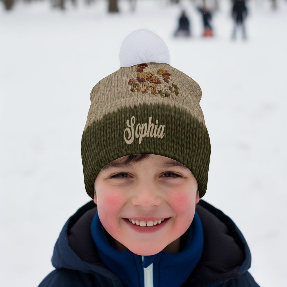 Love Chicken - Personalized Chicken Beanie Hat