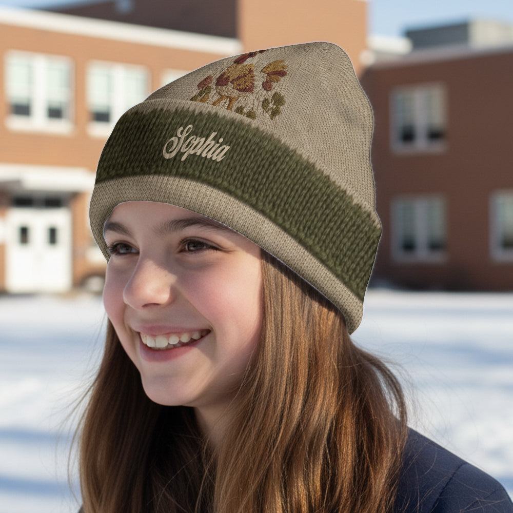 Love Chicken - Personalized Chicken Beanie Hat
