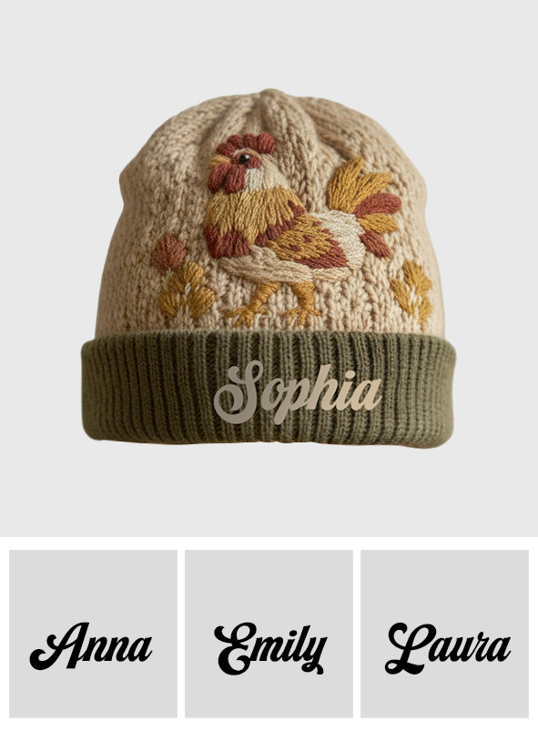 Love Chicken - Personalized Chicken Beanie Hat