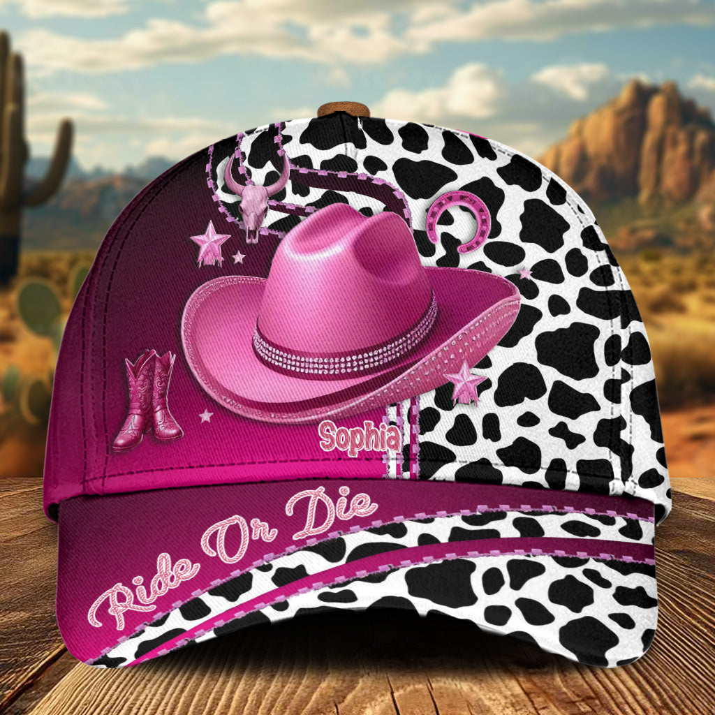 Ride Or Die - Personalized Cowgirl Classic Cap
