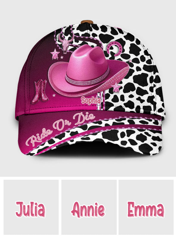 Ride Or Die - Personalized Cowgirl Classic Cap