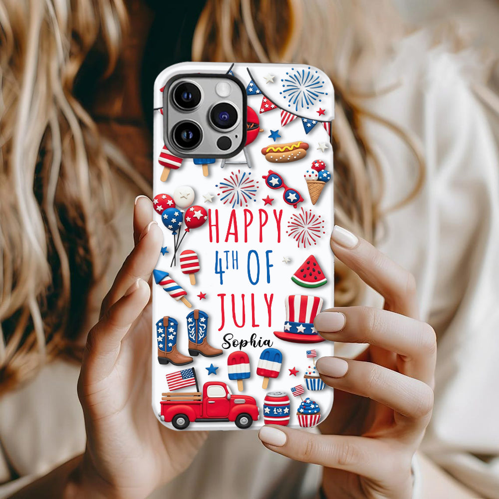 Happy 4th Of July - Personalized Independence Day/ 4th of July Full Print Phone Case