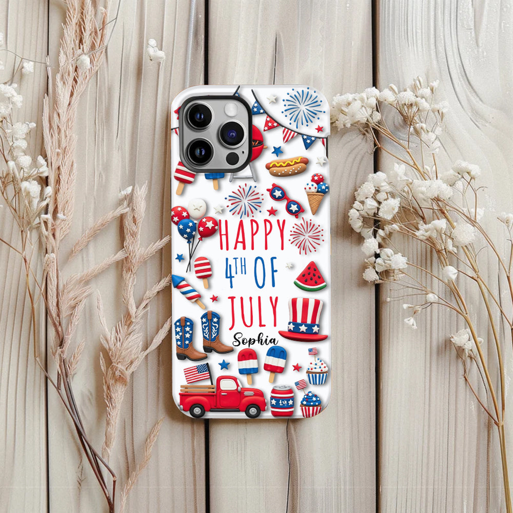 Happy 4th Of July - Personalized Independence Day/ 4th of July Full Print Phone Case