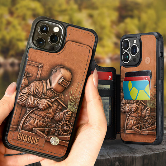 Strongest Welder - Personalized Welder Fully Printed Wallet Phone Case