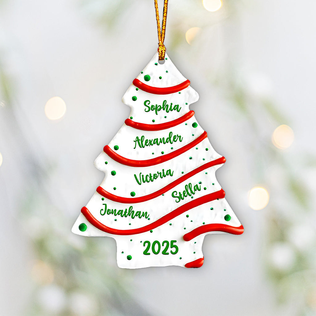 Family Christmas Tree - Personalized Family Ornament