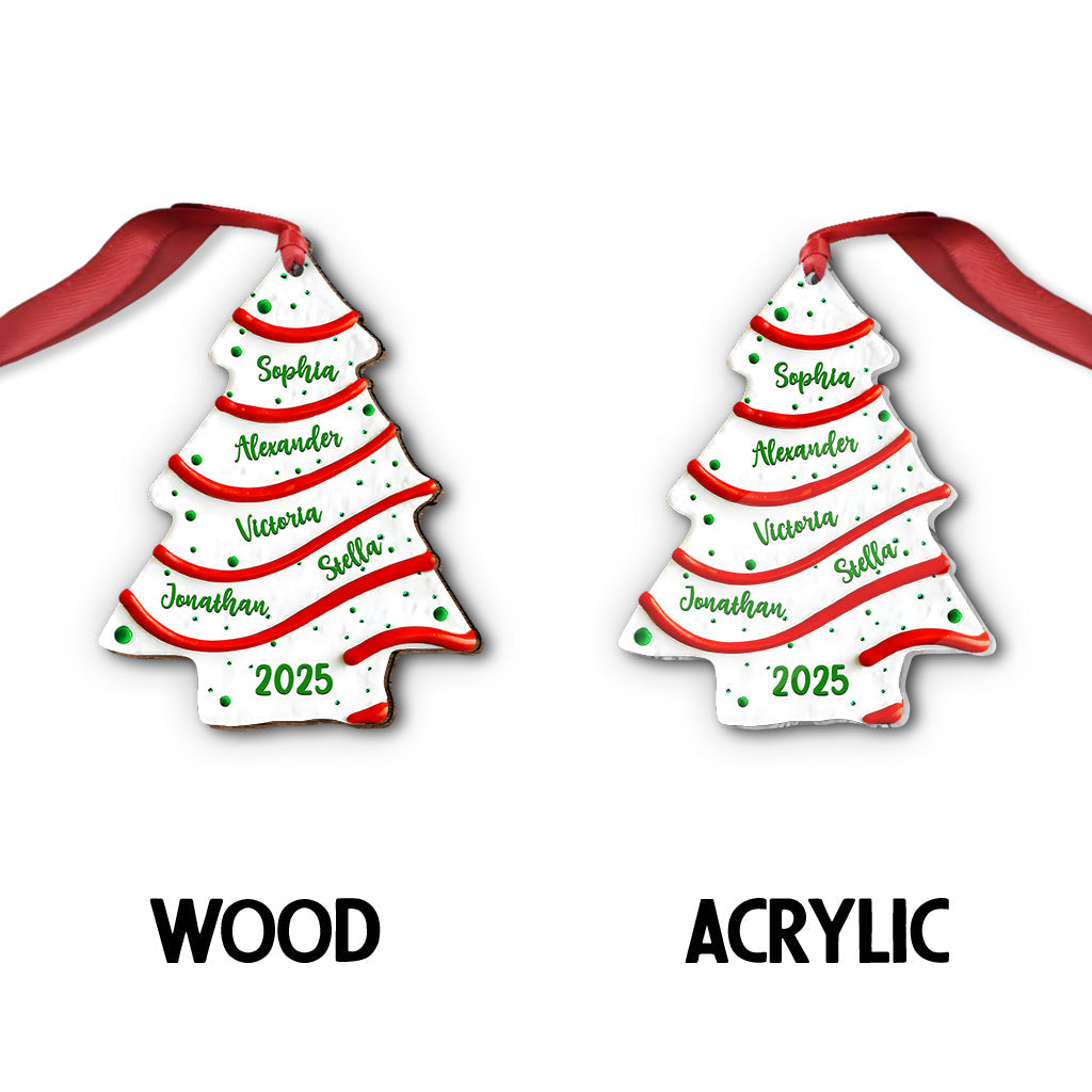 Family Christmas Tree - Personalized Family Ornament
