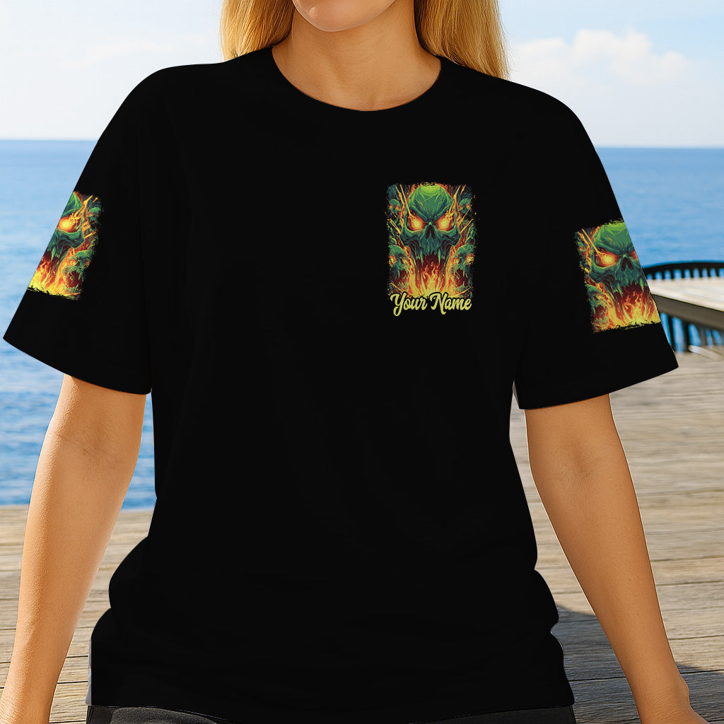 Back Off - Personalized Skull All Over Shirt