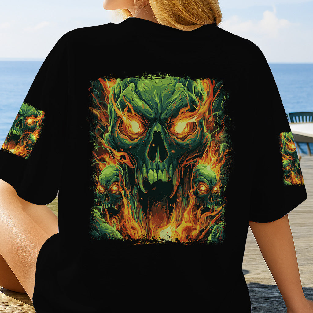 Back Off - Personalized Skull All Over Shirt