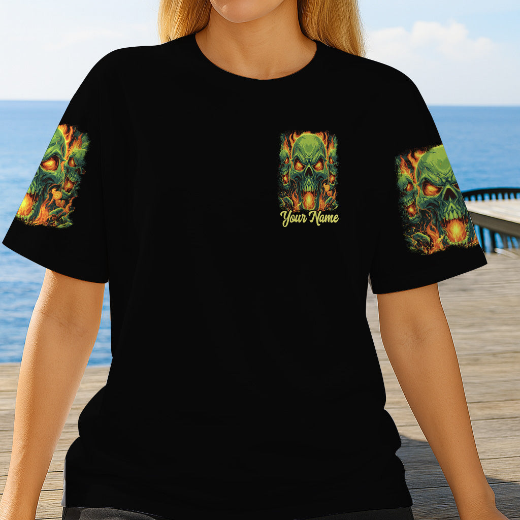 Back Off - Personalized Skull All Over Shirt