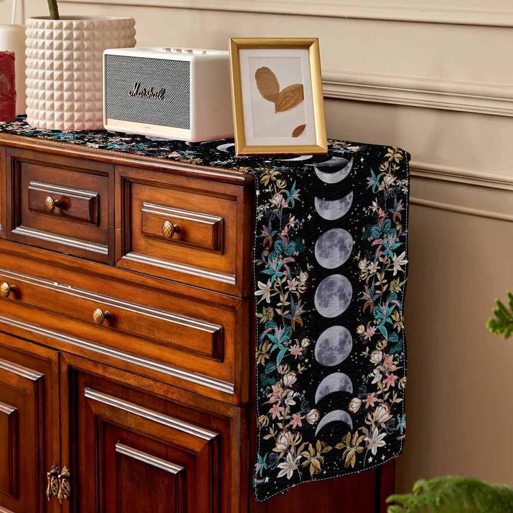 Floral Moon - Personalized Witch Table Runner