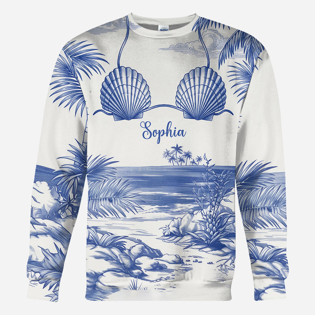 Beachy Vibe - Personalized Sea Lover All Over Shirt