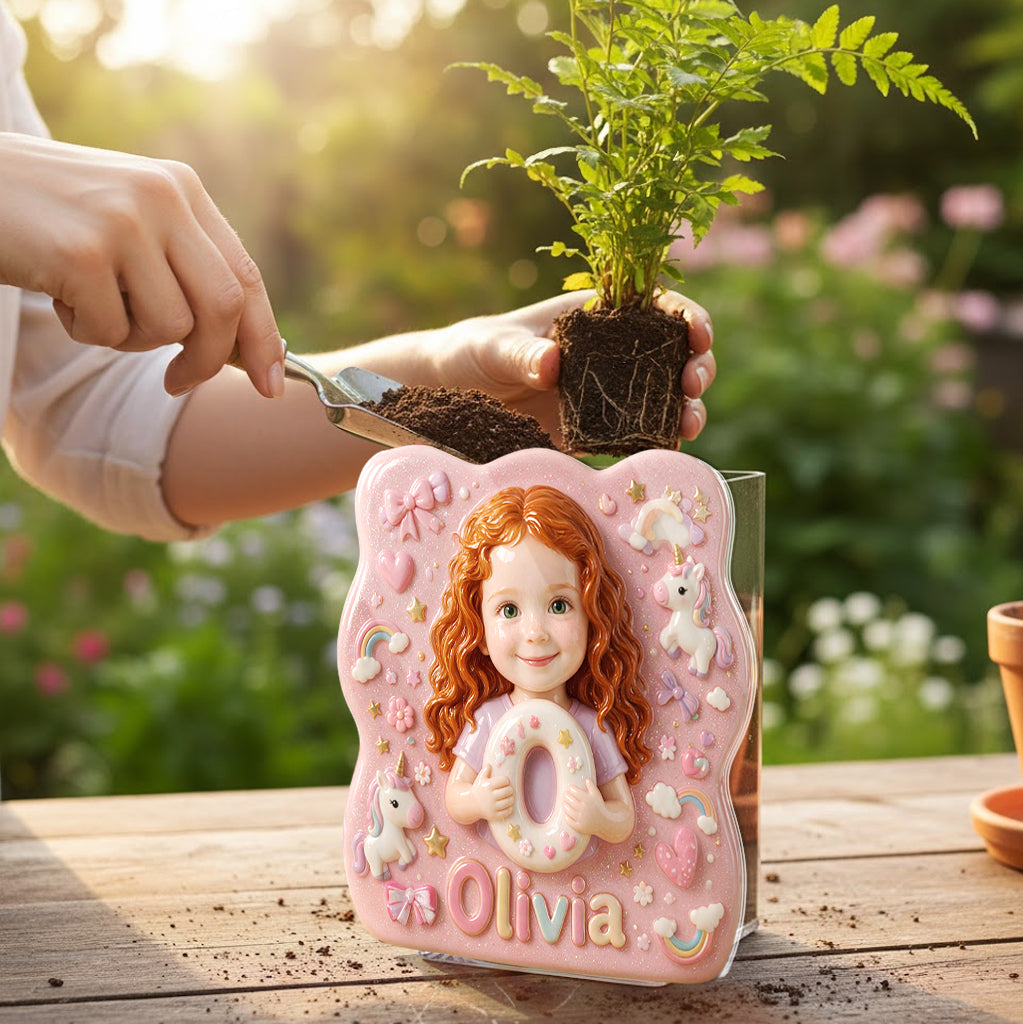Any Photo, Any Theme - Personalized Kid Acrylic Pot