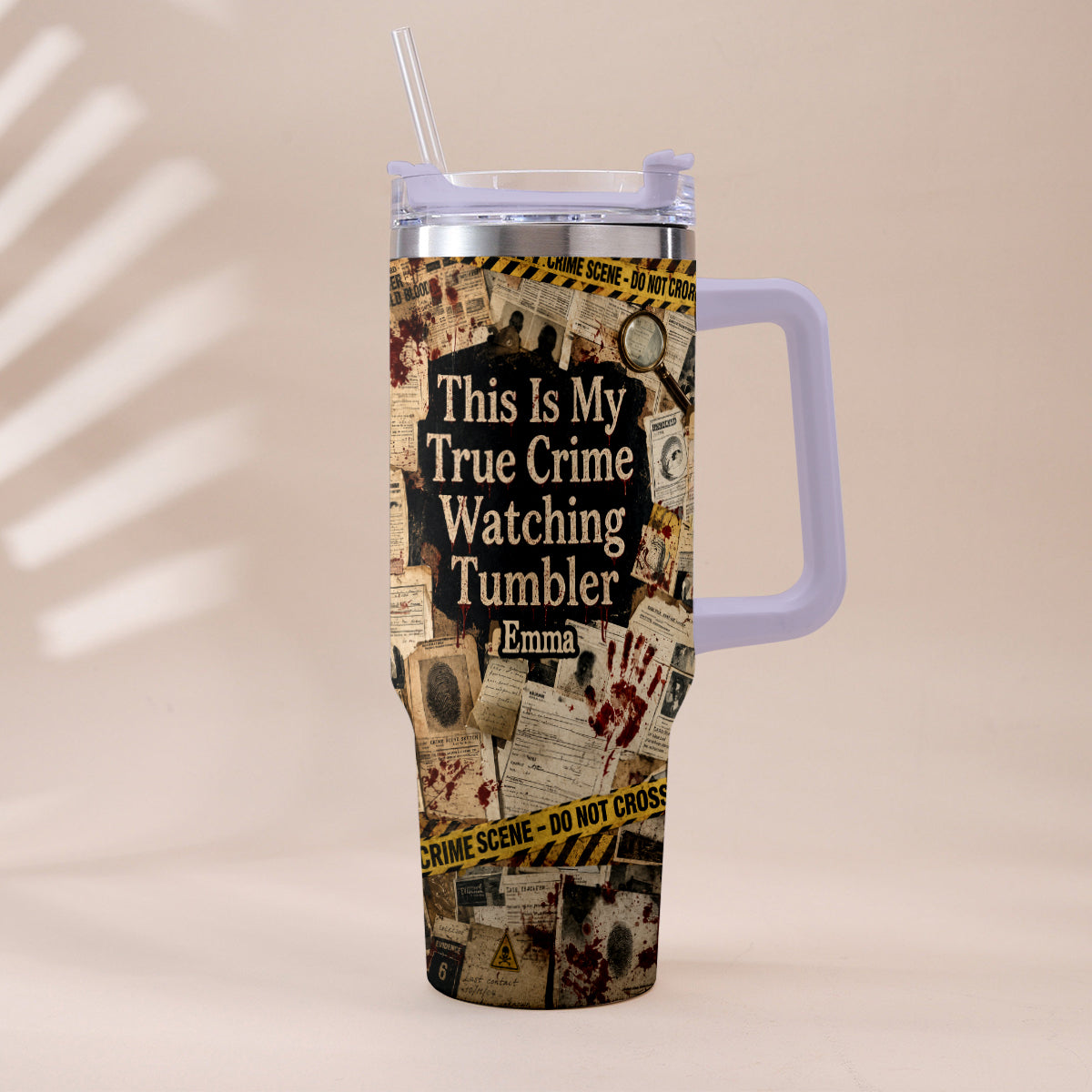This Is My True Crime Watching Tumbler - Personalized True Crime Tumbler With Plush Charm