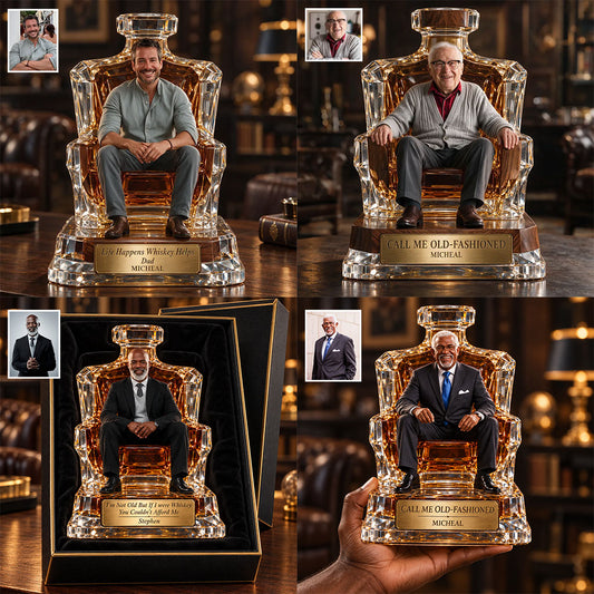 Whiskey Lovers, Gift for Man - Personalized Whisky Custom Shaped Acrylic Plaque