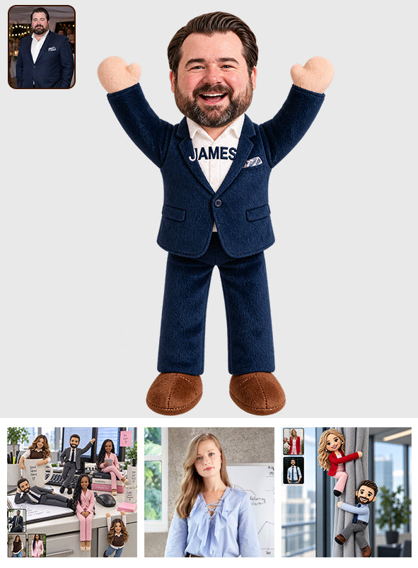 Funny Colleagues Gift - Personalized Colleague Posable Plush Doll