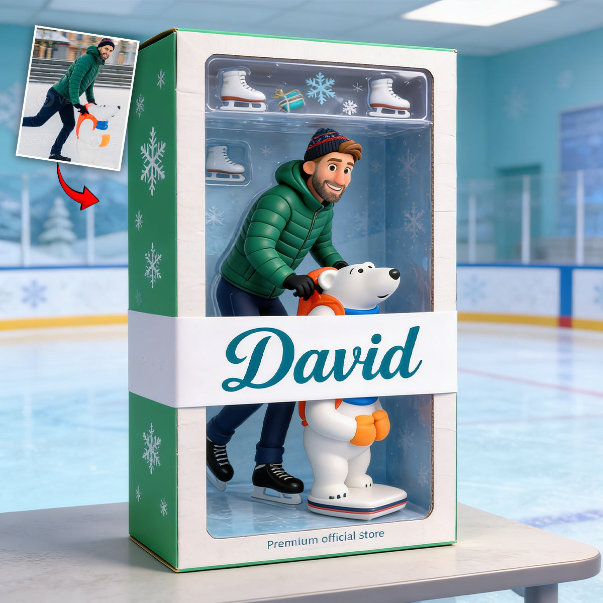 Any Sport - Ice Skating, Skiing, Hockey,... - Personalized Ice Skating Custom Shaped Acrylic Plaque