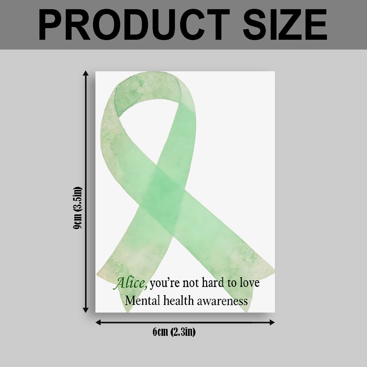 You're Not Hard To Love - Personalized Mental Health Awareness Pocket Hug Card