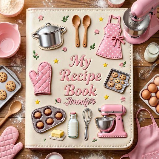 My Recipe Book - Personalized Baking Leather Journal