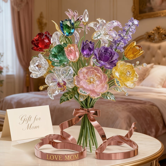 Gift For Mom, Grandma, Step-mom - Personalized Mother Custom Shaped Acrylic Plaque