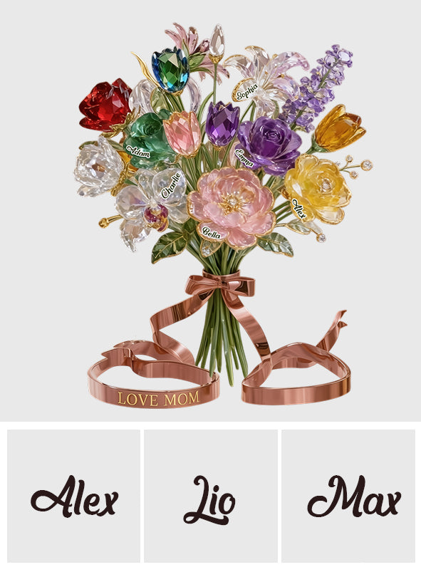 Gift For Mom, Grandma, Step-mom - Personalized Mother Custom Shaped Acrylic Plaque